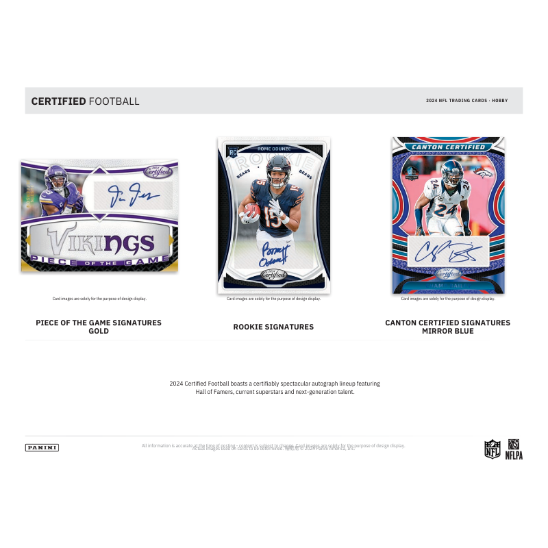 2024 Panini Certified Football Hobby 16 Box Case